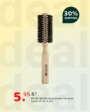 ROUND BRUSH mixed bristles Oak wood handle 45 mm 1 unit